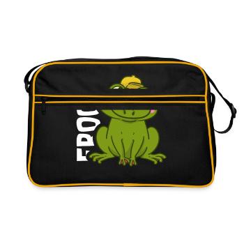 grenouilles - Sac Retro - noir/or - Devant