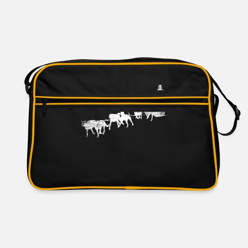 Schlittenhunde Retro Tasche
