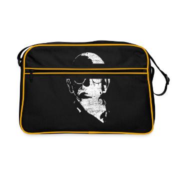 Cadeau Ghandi - Sac Retro - noir/or - Devant