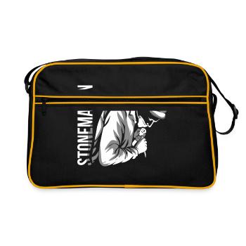 tailleur de pierre - Sac Retro - noir/or - Devant
