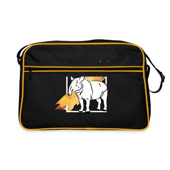 Tapir - Sac Retro - noir/or - Devant