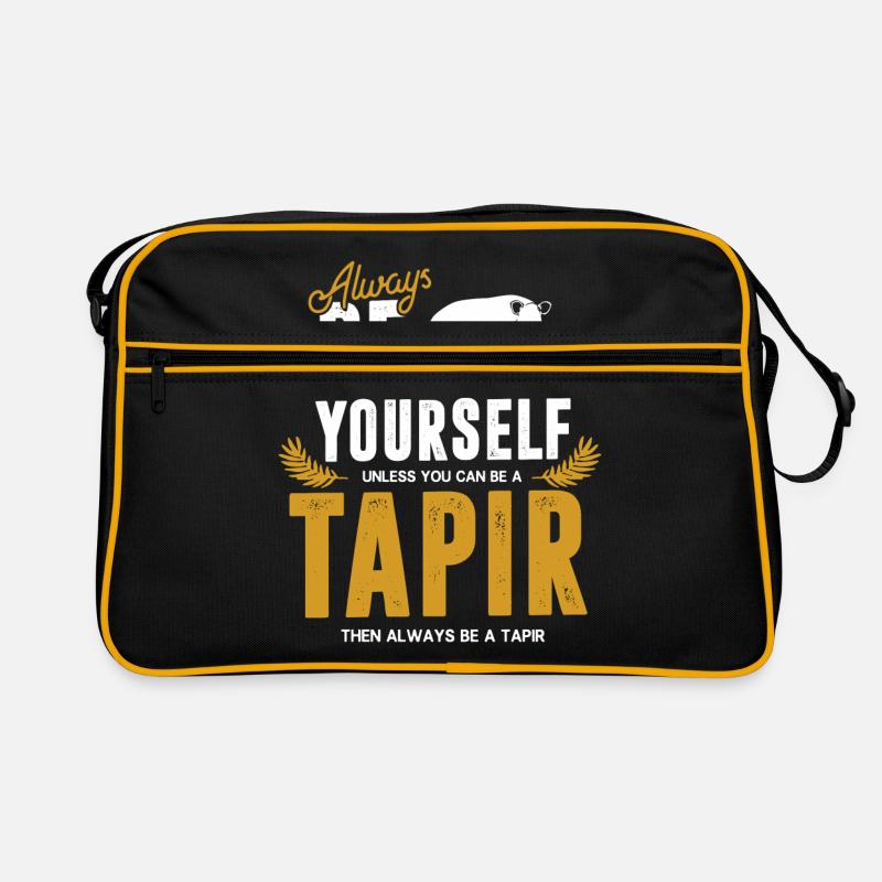 Tapire - Retro Tasche - Schwarz/Gold