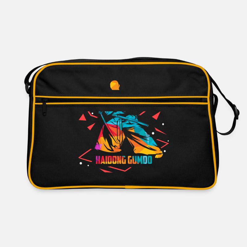Haidong Gumdo - Retro Tasche - Schwarz/Gold