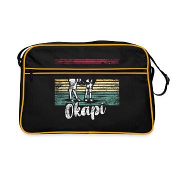 Okapi gift - Retro Bag - black/gold - Front