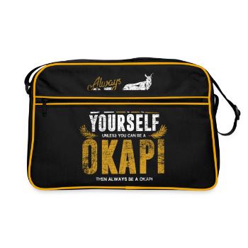 Okapi gift - Retro Bag - black/gold - Front