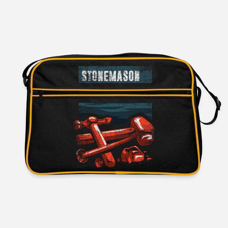Steinmetz Geschenk Retro Tasche