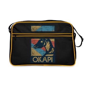 Okapi cadeau - Sac Retro - noir/or - Devant
