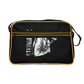 Cadeau de tailleur de pierre - Sac Retro - noir/or - Devant