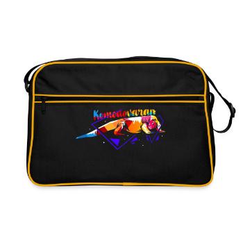 Komodovaran polygon - Retro Bag - black/gold - Front