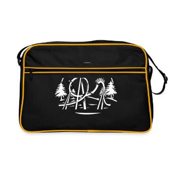 montagnes russes - Sac Retro - noir/or - Devant