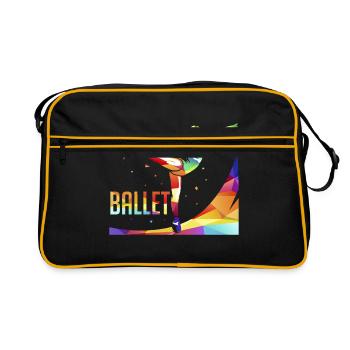 Polygone de ballet - Sac Retro - noir/or - Devant
