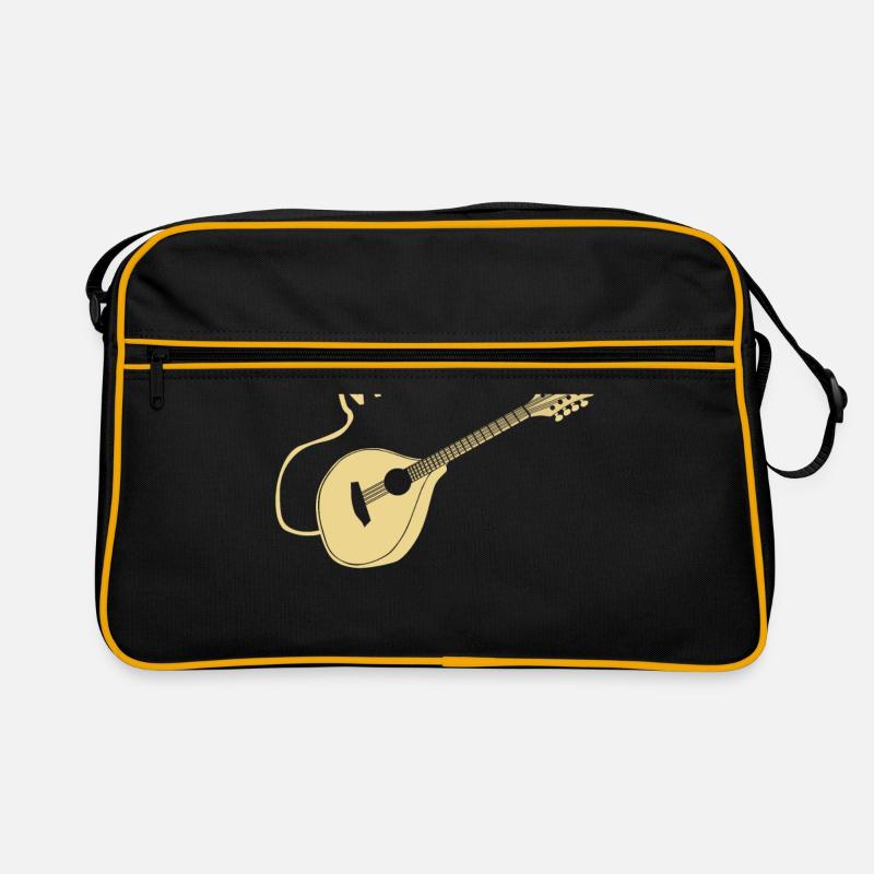 Mandola Geschenk - Retro Tasche - Schwarz/Gold