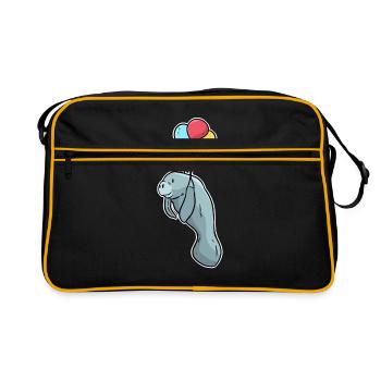 lamantin - Sac Retro - noir/or - Devant