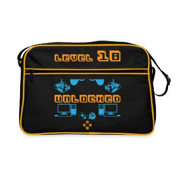 18th birthday - Retro Bag - black/gold - Front