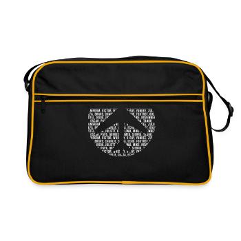 plane - Retro Bag - black/gold - Front