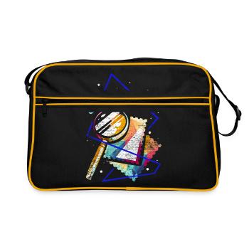 Philately polygon gift - Retro Bag - black/gold - Front