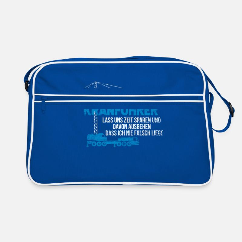 Kranführer Geschenk Retro Tasche