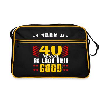 40ème anniversaire - Sac Retro - noir/or - Devant
