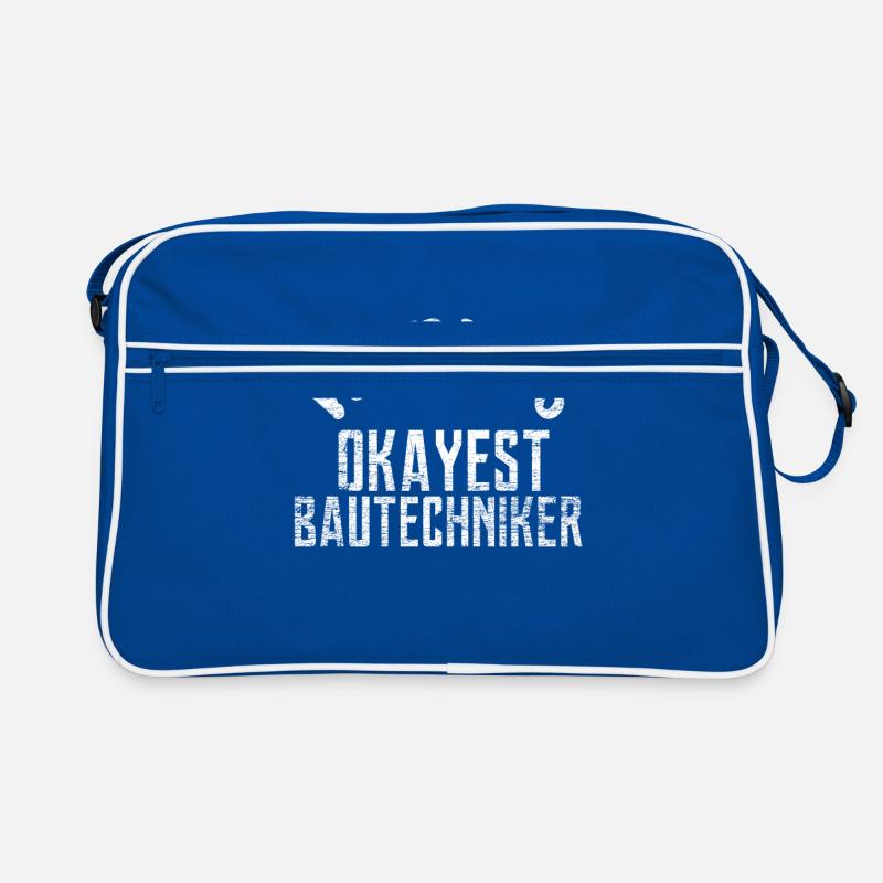 bautechniker Geschenk Retro Tasche