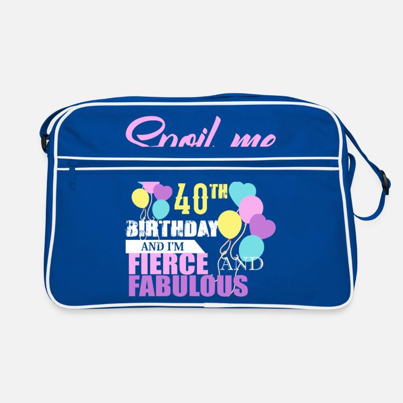 40. Geburtstag Retro Tasche