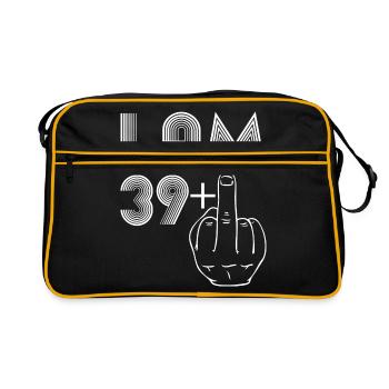40ème anniversaire - Sac Retro - noir/or - Devant