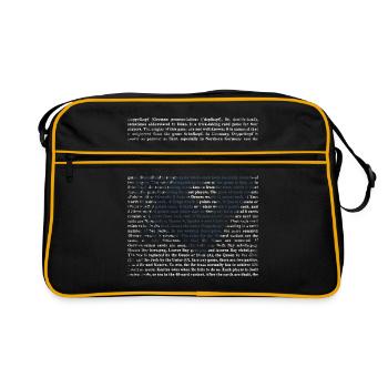 Double head gift - Retro Bag - black/gold - Front