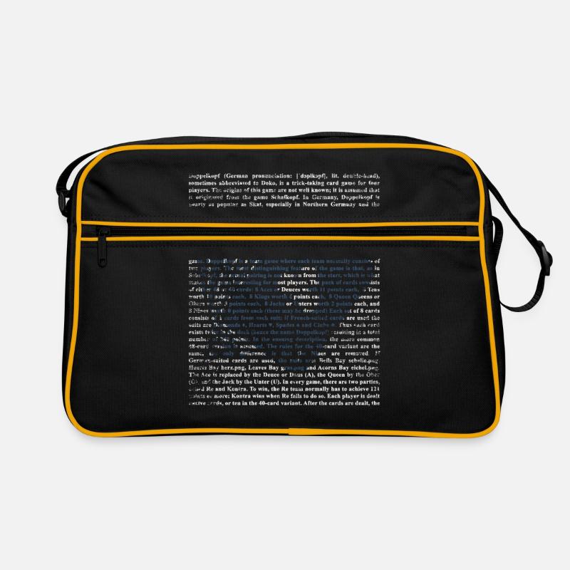 Doppelkopf Geschenk Retro Tasche