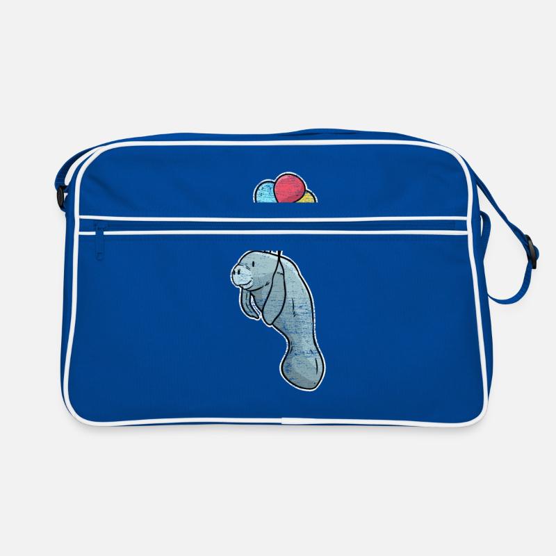 Manatee gift Retro Bag