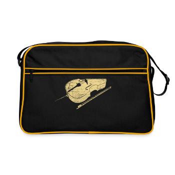 Violoncelle - Sac Retro - noir/or - Devant