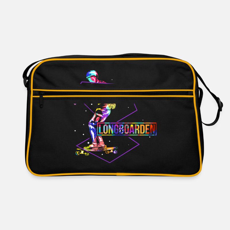 Longboarden Polygon Retro Tasche