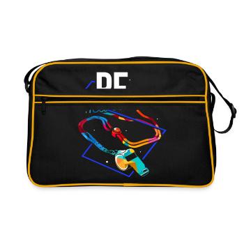 professeur d'éducation physique - Sac Retro - noir/or - Devant
