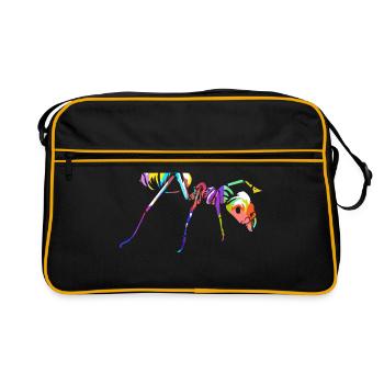 fourmis - Sac Retro - noir/or - Devant
