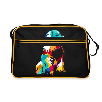 Bernese bovine dog - Retro Bag - black/gold - Front