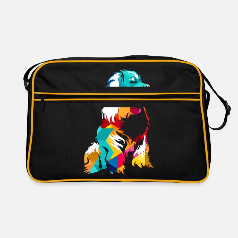 Bovin bernois - Sac Retro - noir/or