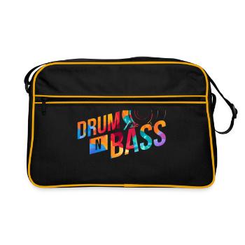 Drum n Bass - Sac Retro - noir/or - Devant