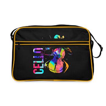 violoncelle - Sac Retro - noir/or - Devant