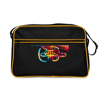 cornet - Retro Bag - black/gold - Front