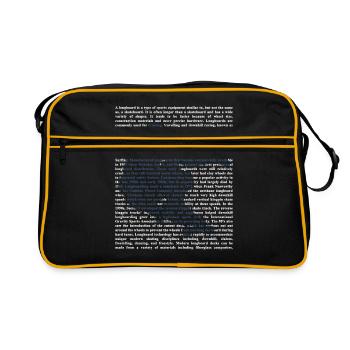 Longboard - Retro Bag - black/gold - Front