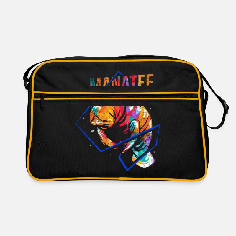 Polygone de lamantin dugong Sac Retro