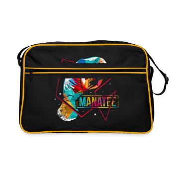 Sea cow polygon - Retro Bag - black/gold - Front