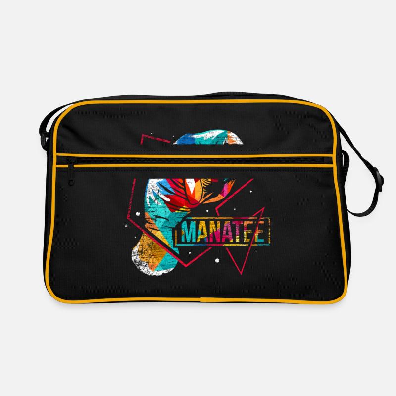 Sea cow polygon Retro Bag