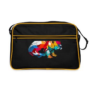 Hippopotamus - Retro Bag - black/gold - Front
