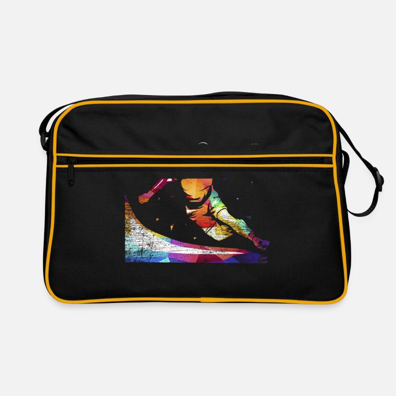 Handball - Retro Tasche - Schwarz/Gold