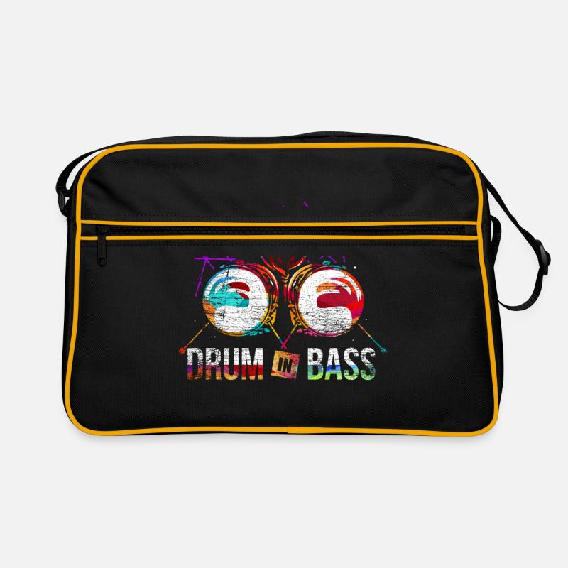Drum n Bass Gift - Retro Bag - black/gold