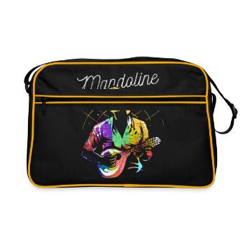 Mandolin Gift - Retro Bag - black/gold - Front
