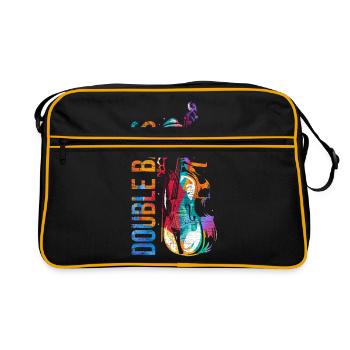 Le cadeau de la contrebasse - Sac Retro - noir/or - Devant