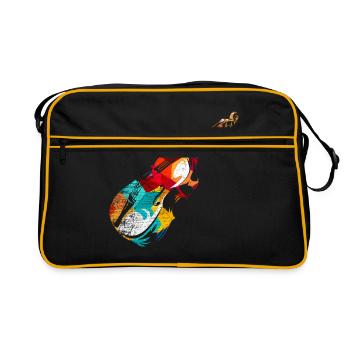 Contrebasse violon - Sac Retro - noir/or - Devant