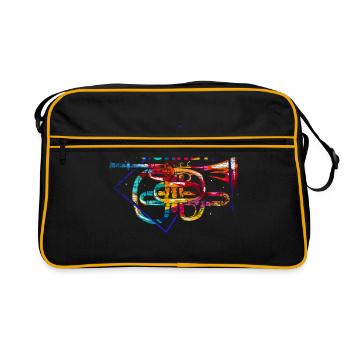 Cornet Polygon Gift - Retro Bag - black/gold - Front
