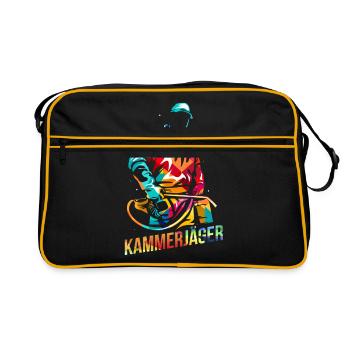 Kammerjäger - Retro Tasche - Schwarz/Gold - Vorne