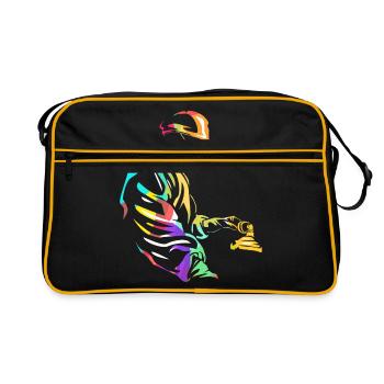 Anesthetist anesthesia gift - Retro Bag - black/gold - Front